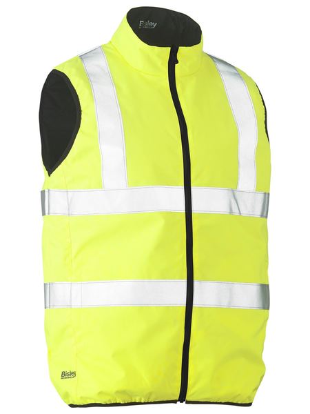 Bisley Taped Hi Vis Reversible Puffer Vest