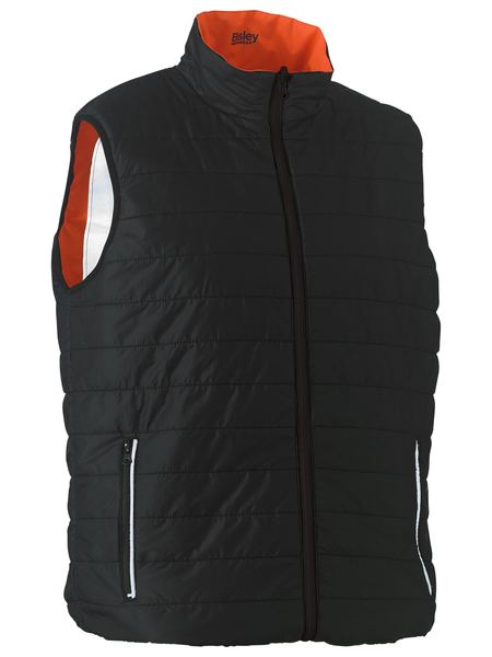 Bisley Taped Hi Vis Reversible Puffer Vest