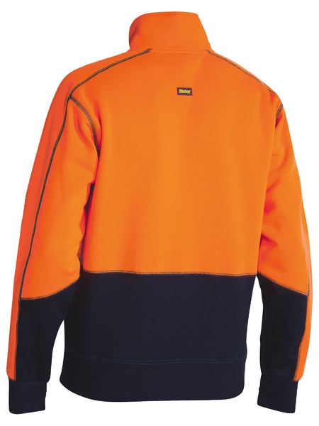 Bisley Hi Vis Fleece 1/4 Zip Pullover