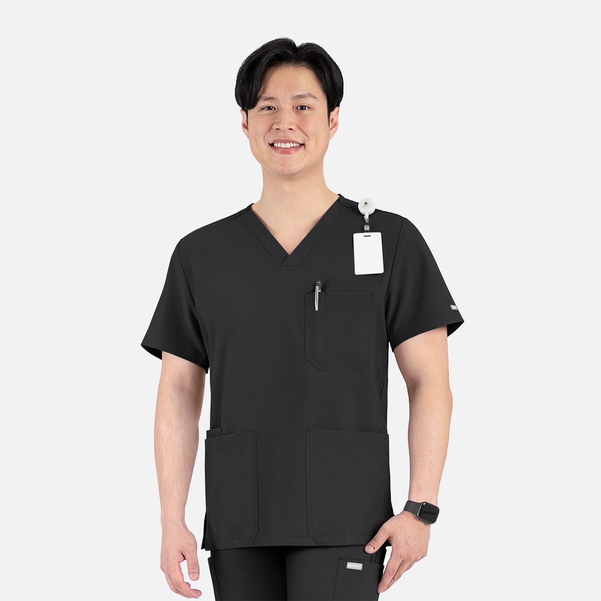 Maevn Momentum Mens 4 Pocket V-Neck Scrub Top