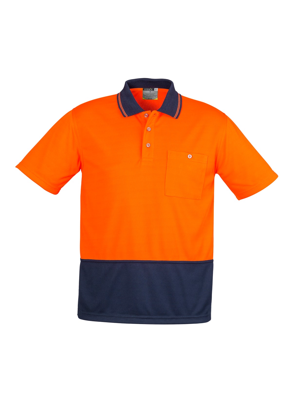 Syzmik Unisex Hi Vis Basic Spliced S/S Polo