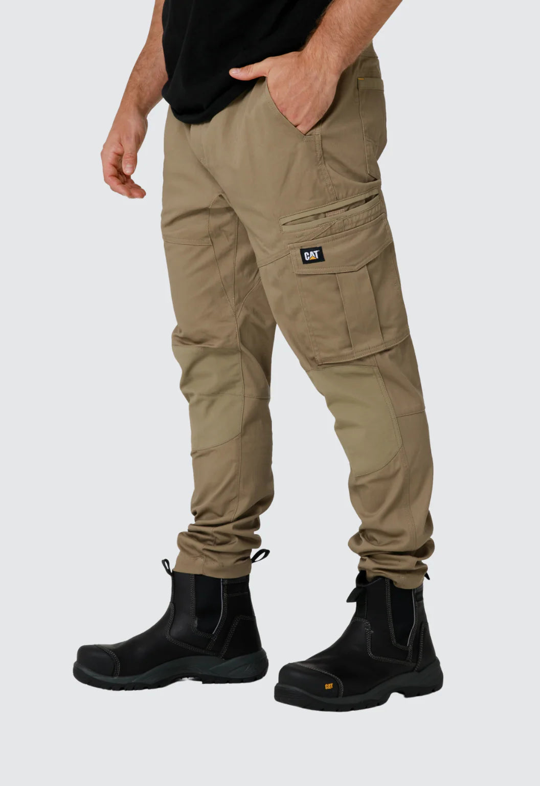 CAT Mens Dynamic Elastic Waist Work Pant