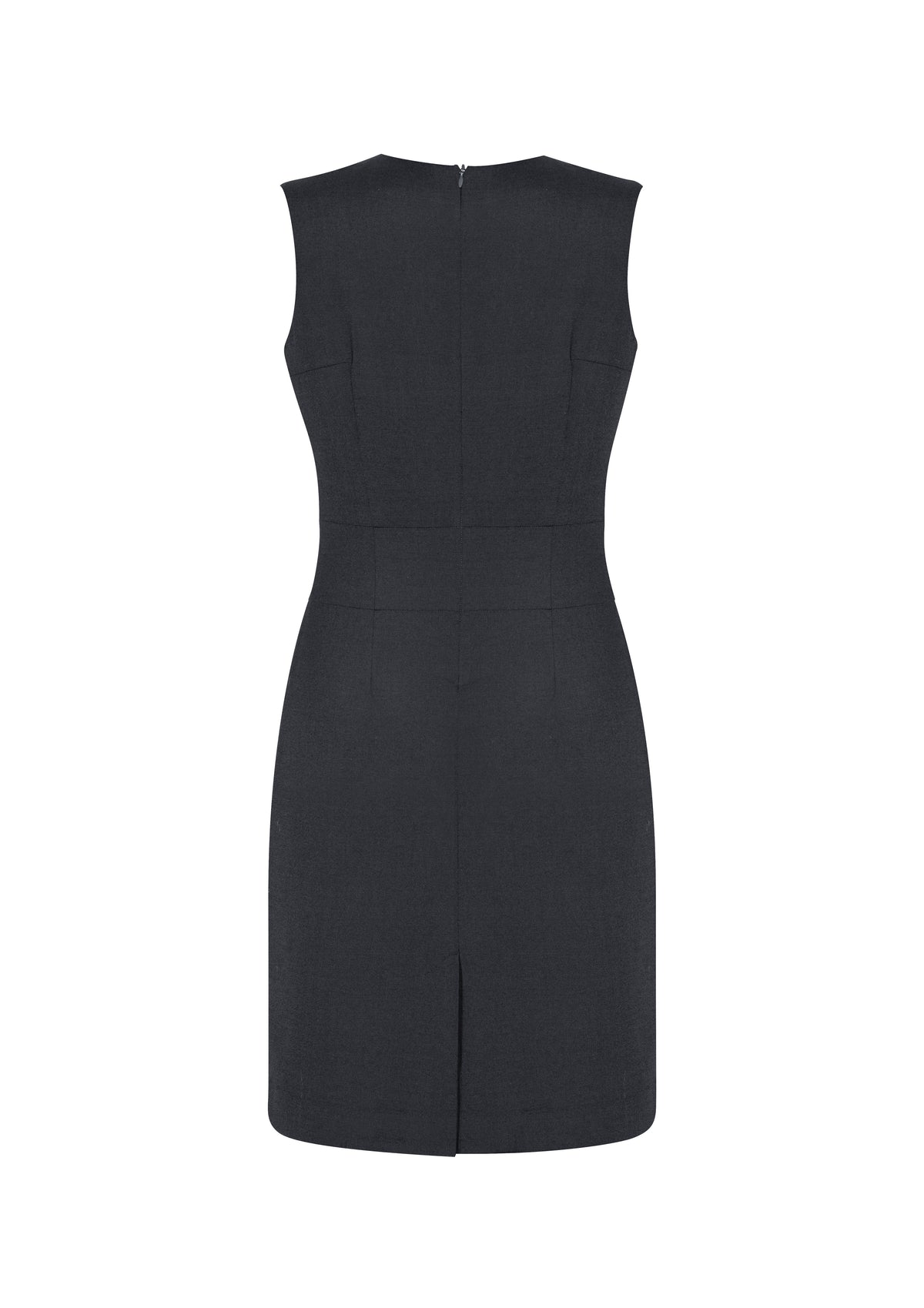 Biz Corporates Comfort Wool Stretch Ladies Sleeveless V Neck Dress