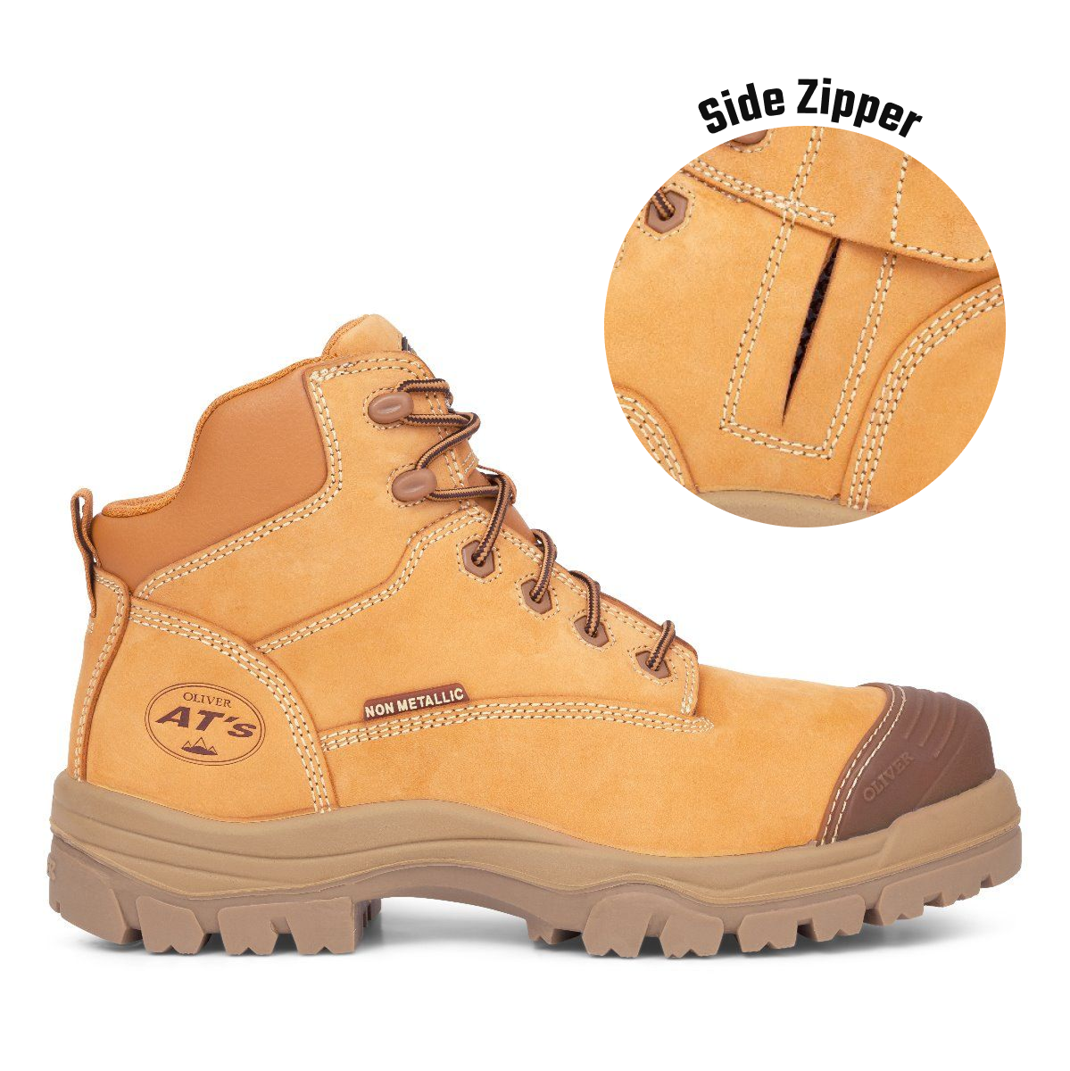Oliver 45630z L/u Zip Comp Toe Safety Boot