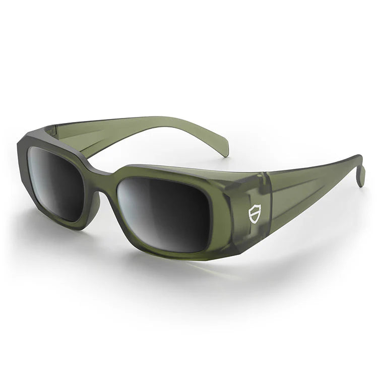 SafeStyle Auras Matte Moss Green Frame Grey Polarised Lens