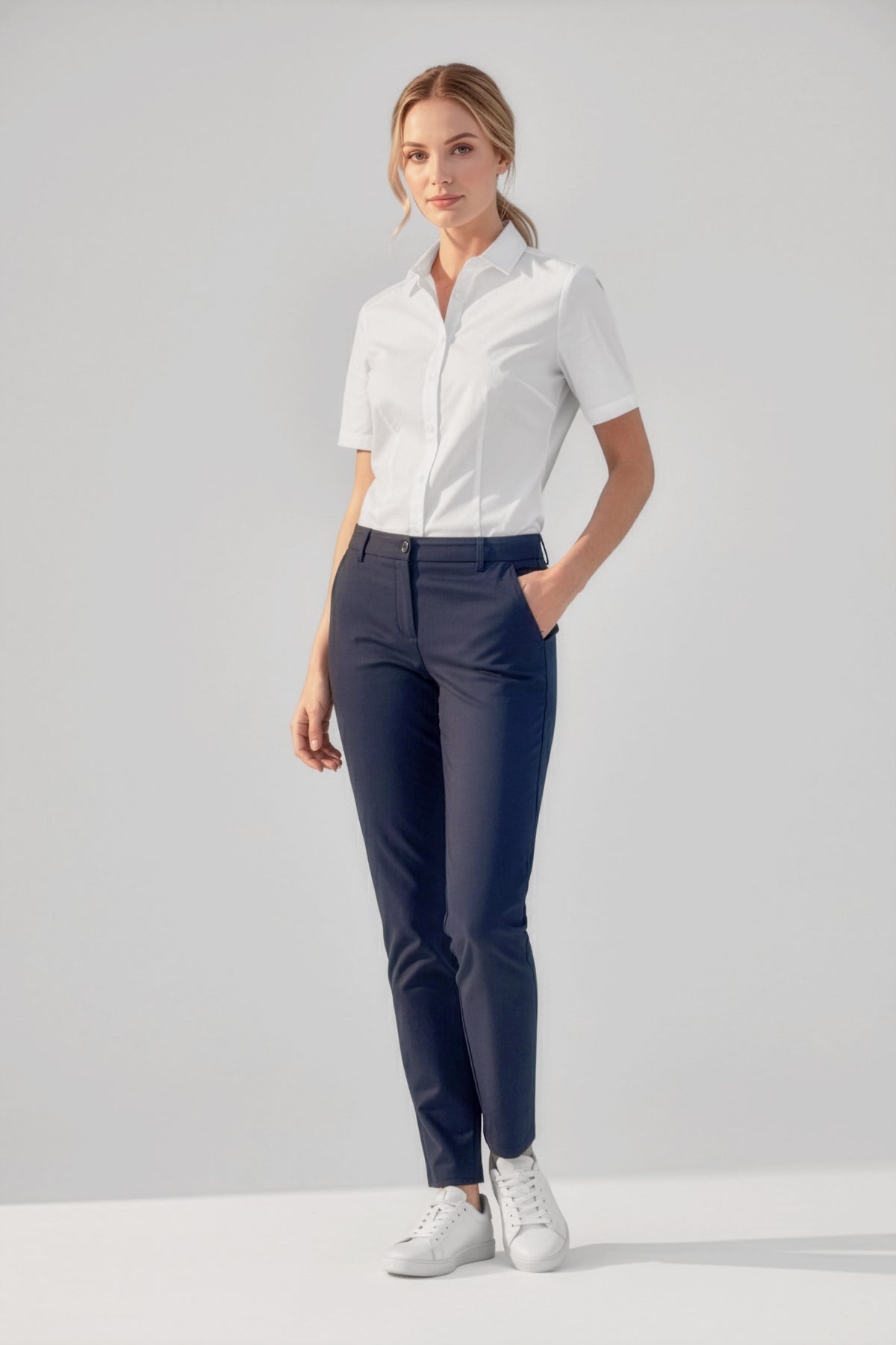 Biz Care Ladies Comfort Waist Slim Leg