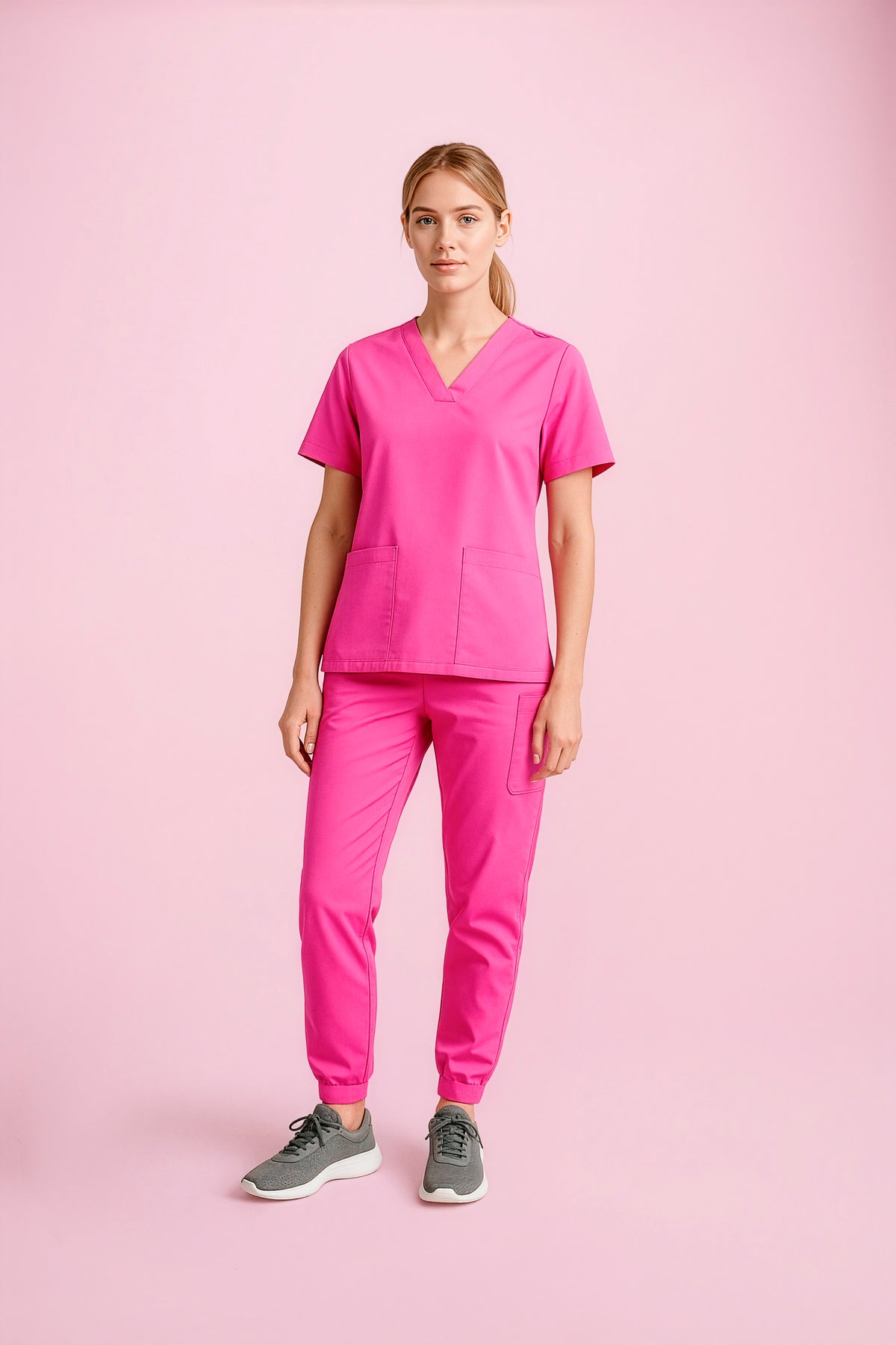 Biz Care Ladies NBCF Charity Jogger Scrub Pant