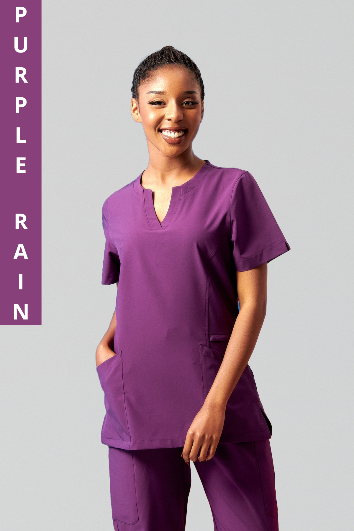 City Collection Ellen 5 Pocket Scrub Top