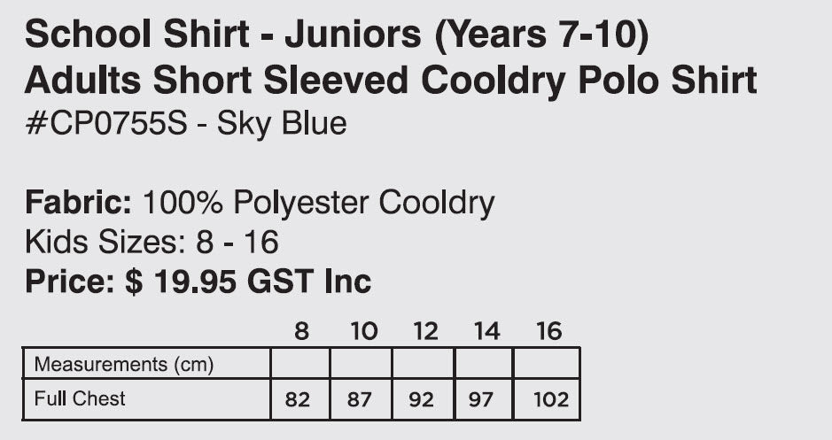 Kincumber High Junior Polo Shirt (8-16)