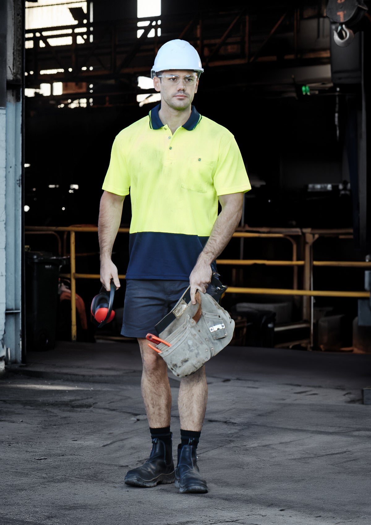Syzmik Unisex Hi Vis Basic Spliced S/S Polo
