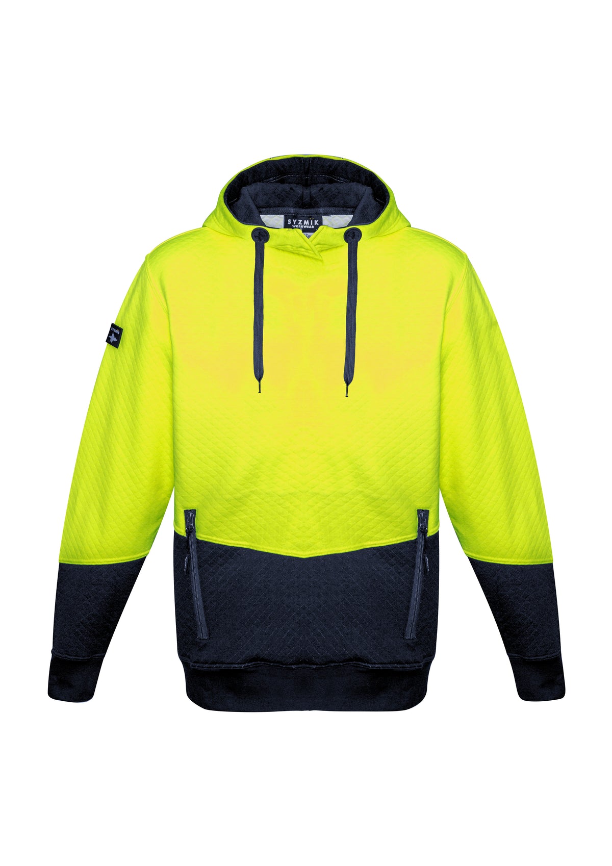 Syzmik Unisex Hi Vis Textured Jacquard Hoodie