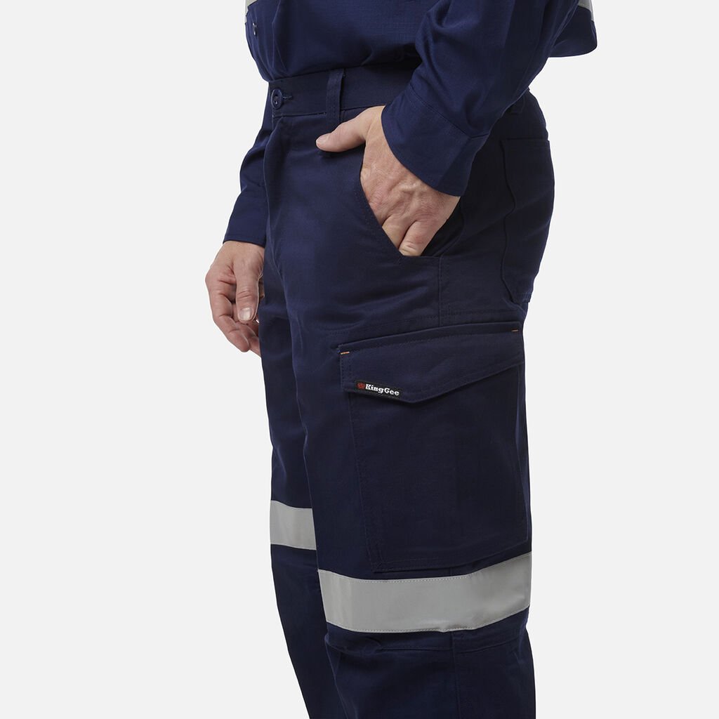 King Gee Workcool 1 Reflective Cargo Work Pants