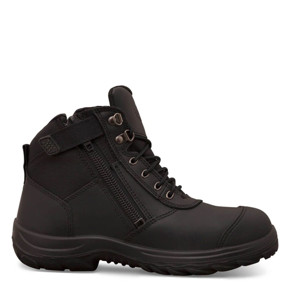 Oliver 34660 Ankle Boot Zip/lace Up Bump Cap
